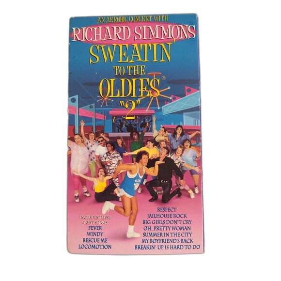 🟣 Vintage VHS Richard Simmons Sweatin' to the Oldies 2 - Picture 2 of 4